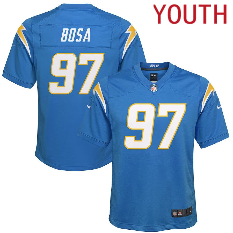 Youth Los Angeles Chargers 97 Joey Bosa Nike Powder Blue Game NFL Jersey